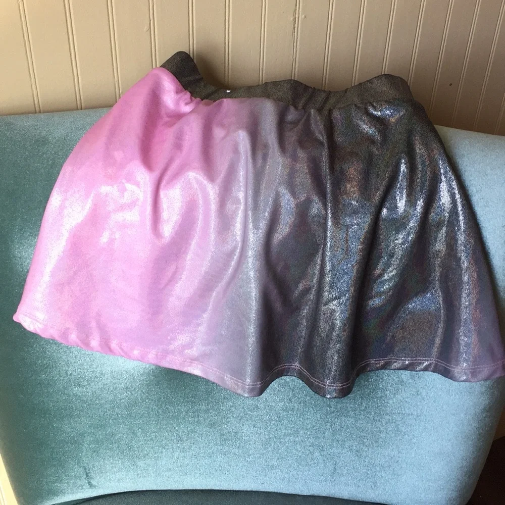 Justice‎ skort pink and black shimmer size 6/7